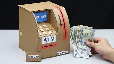 homemade atm|How To Make A Cardboard ATM .